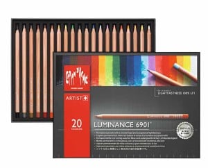 Caran d'Ache Luminance 6901 20 kolorów - komplet kredek artystycznych