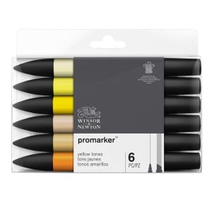 Promarker Yellow Tones 6szt. -komplet markerów
