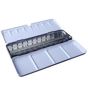 Metalowa kasetka na akwarele 24x1/2 kostki lub 12x kostka